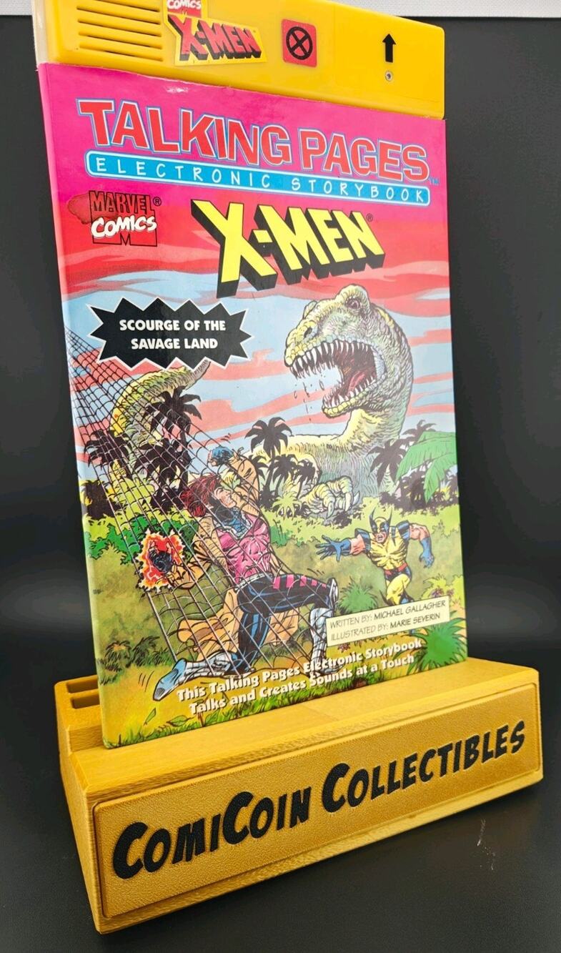 Vintage 1995 Marvel X-Men Talking Pages Electronic Storybook Savage Land Tested